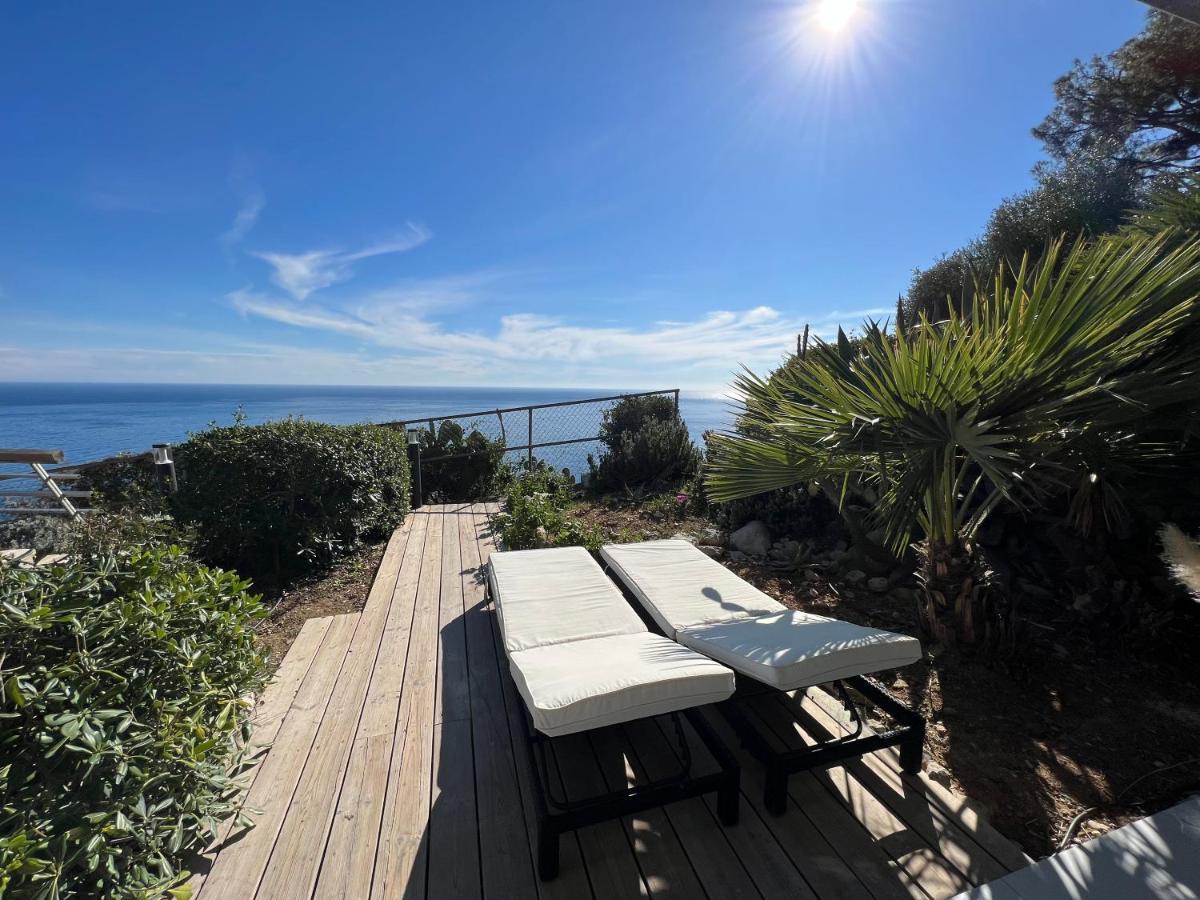 Luxueux Appartement - Vue Mer - Piscine - Free Parking - Monaco Cap-d’Ail Exterior foto