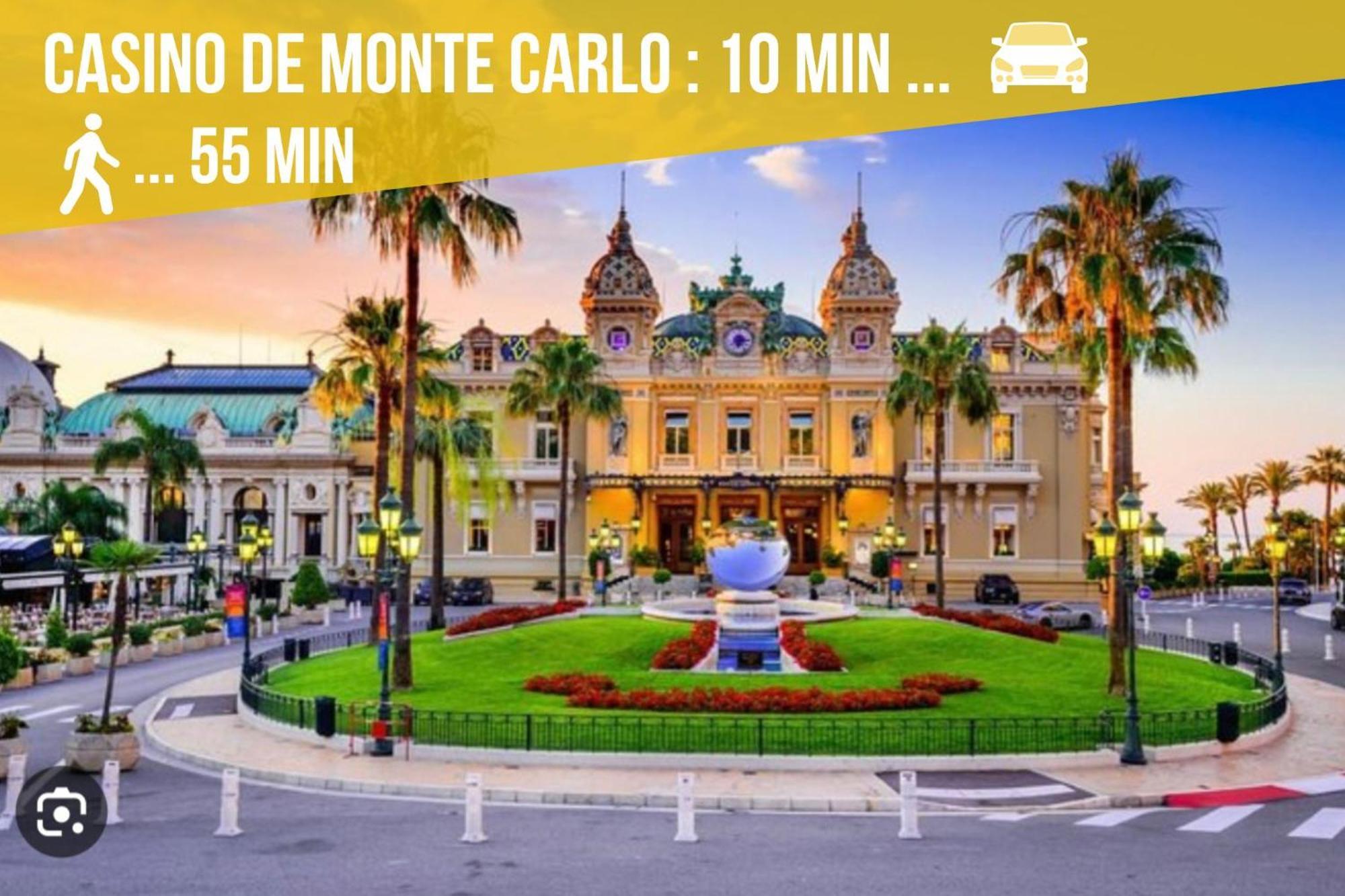 Luxueux Appartement - Vue Mer - Piscine - Free Parking - Monaco Cap-d’Ail Exterior foto